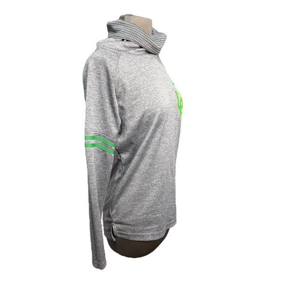 Nike Oregon Ducks Women's Pullover Gray Funnel Neck Long Sleeve Lightweight XS - Picture 5 of 10